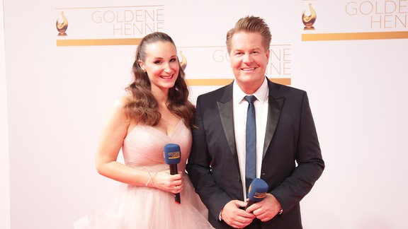 Sarah und Lars bei der Goldenen Henne 2019