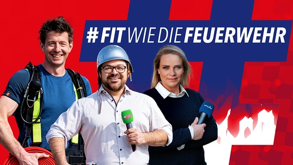 Team für "Fit wie die Feuerwehr" (Jörg Färber, Lars Wohlfahrt und Julia Grünwald)